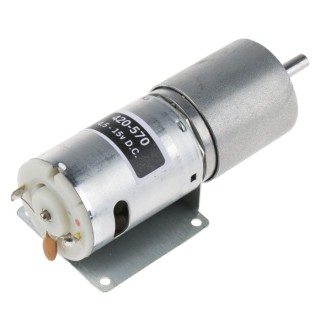 RS PRO Brushed DC Geared Motor 19.8W, 15V/4.5V DC, 59Ncm Torque, 5rpm, 6mm Shaft 420-570