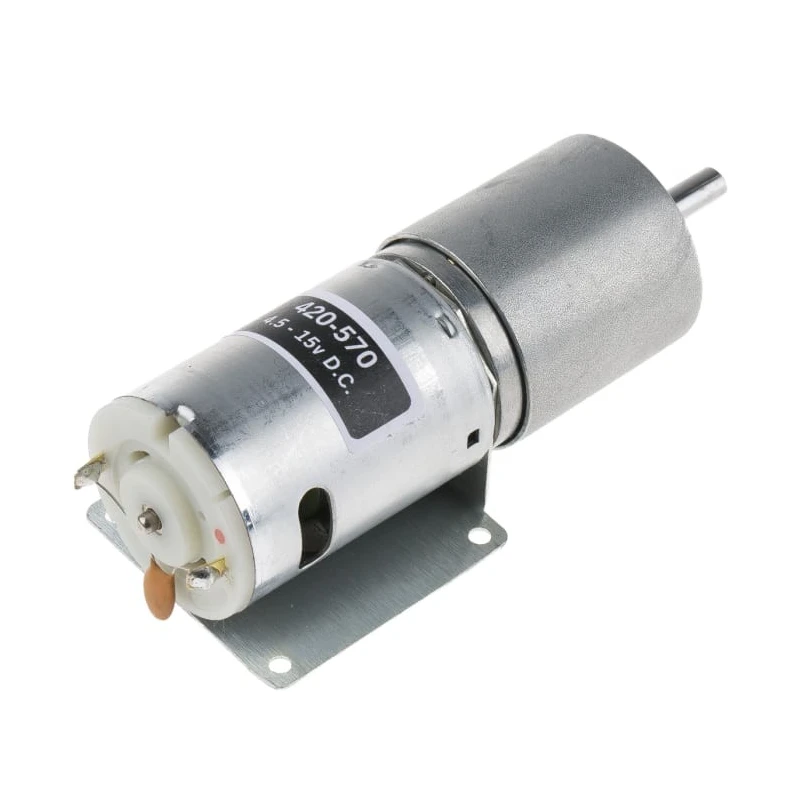 RS PRO Brushed DC Geared Motor 19.8W, 15V/4.5V DC, 59Ncm Torque, 5rpm, 6mm Shaft 420-570