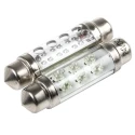 JKL Components LED Car Bulb Festoon 24V DC 12mA Green 9lm LE-0603-04G