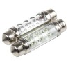JKL Components LED Car Bulb Festoon 24V DC 12mA Green 9lm LE-0603-04G