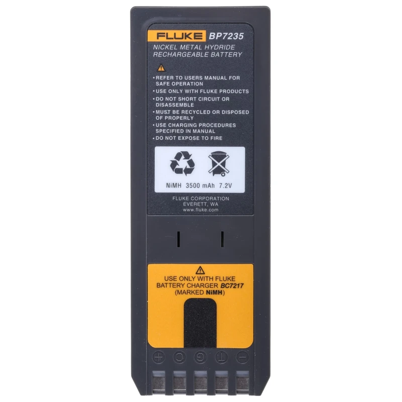 Fluke Rechargeable Battery Pack BP7235 for Fluke 700 and 740 Calibrators, NiMH, 16 Hour Life, 310g, China
