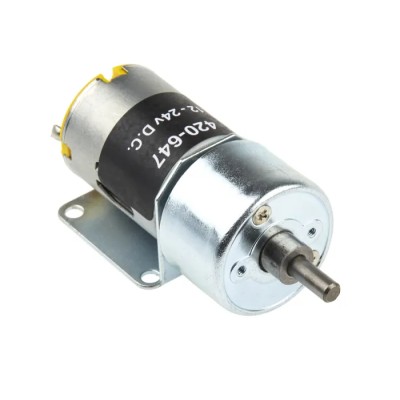 RS Pro Brushed Geared DC Motor 1.31W 12V DC 15Ncm 8rpm 6mm Shaft Spur Gear 420-647