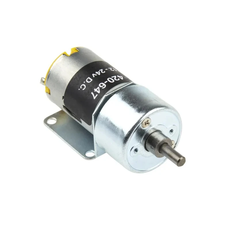 RS Pro Brushed Geared DC Motor 1.31W 12V DC 15Ncm 8rpm 6mm Shaft Spur Gear 420-647