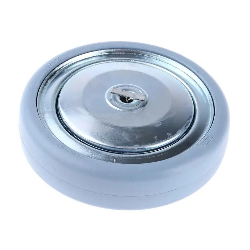 Tente Grey Rubber Trolley Wheel 100kg, Ball Bearing, 125mm Diameter, 32mm Width 000162