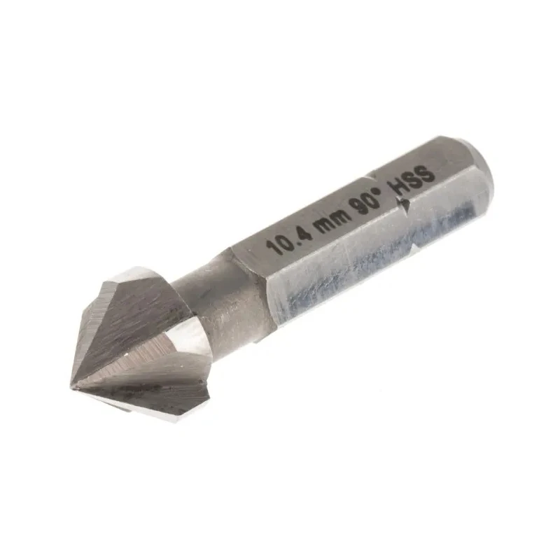 RS PRO High Speed Steel Drill Bit 10.4 mm Head Diameter, 5 Flutes, 90° Countersink Angle, 31 mm Overall Length, 423-832