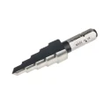 RS PRO HSS Step Drill Bit 5 to 13 mm, 55 mm Length, Hex Shank, Bright Finish 423-860