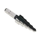 RS PRO HSS Step Drill Bit 5 to 13 mm, 55 mm Length, Hex Shank, Bright Finish 423-860