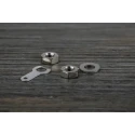RS PRO Red Binding Post 16A Brass Contacts Nickel Plated 50V Female Maximum Panel Thickness 12.7mm 423-239