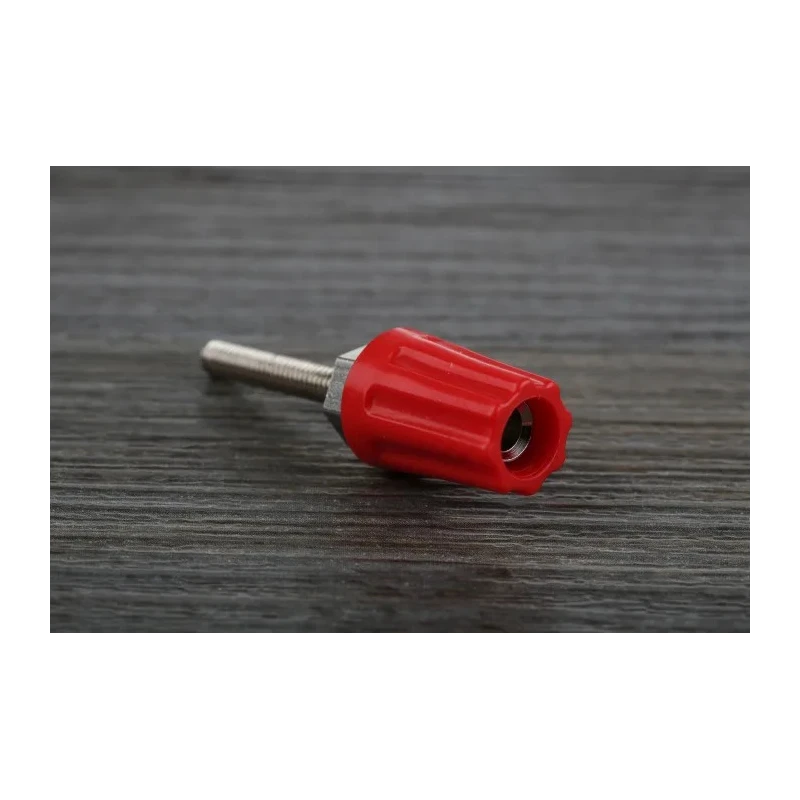 RS PRO Red Binding Post 16A Brass Contacts Nickel Plated 50V Female Maximum Panel Thickness 12.7mm 423-239
