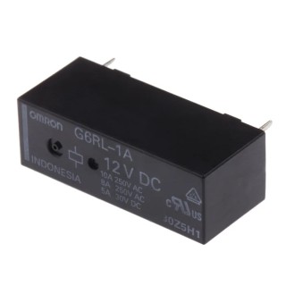 Omron PCB Power Relay 12V DC Coil 10A SPST Low Profile G6RL-1A DC12