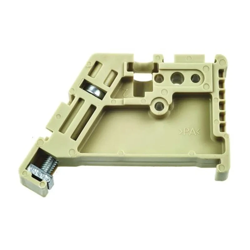Deutsch EW Series End Stop, Polyamide 66, Beige, DIN Rail Terminal Blocks, ATEX 0383560000