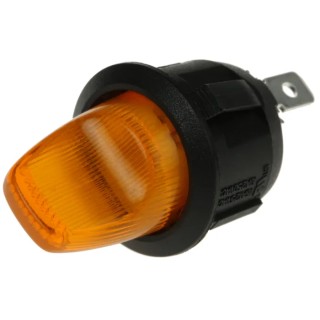 RS PRO Panel Mount Illuminated Toggle Switch SPST, On-Off, Tab Terminal, 12V DC, 125V AC 419-849