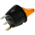 RS PRO Panel Mount Illuminated Toggle Switch SPST, On-Off, Tab Terminal, 12V DC, 125V AC 419-849