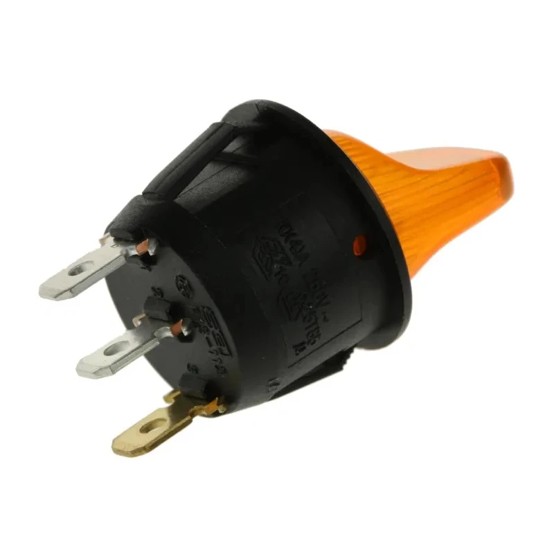 RS PRO Panel Mount Illuminated Toggle Switch SPST, On-Off, Tab Terminal, 12V DC, 125V AC 419-849