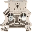 Weidmüller WSI Series Fused DIN Rail Terminal, 1-Level, Dark Beige, 6mm², 500V, Screw, 6.3A 1011000000