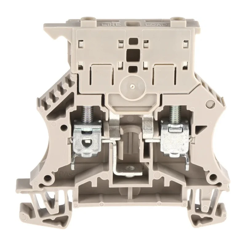 Weidmüller WSI Series Fused DIN Rail Terminal, 1-Level, Dark Beige, 6mm², 500V, Screw, 6.3A 1011000000