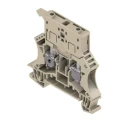 Weidmüller WSI Series Fused DIN Rail Terminal, 1-Level, Dark Beige, 6mm², 500V, Screw, 6.3A 1011000000