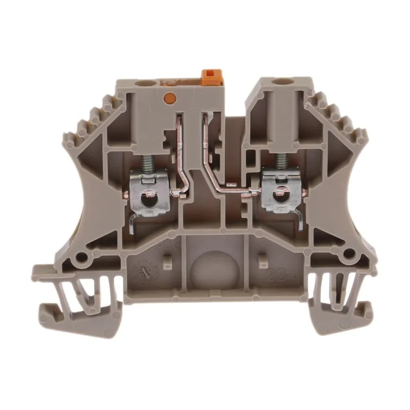 Weidmüller Disconnect Terminal Block Brown 2.5mm² 1-Level Screw Type 500V WTR Series 1855610000