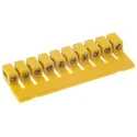 Weidmüller WQV Series Jumper Bar, 10-Pole, Screw Mounting, 32A, Polyamide 66, Yellow, DIN Rail Terminal Blocks 1054460000