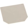 Weidmüller W Series End Cover for DIN Rail Terminal Blocks, Dark Beige, Wemid, ATEX, 1050100000