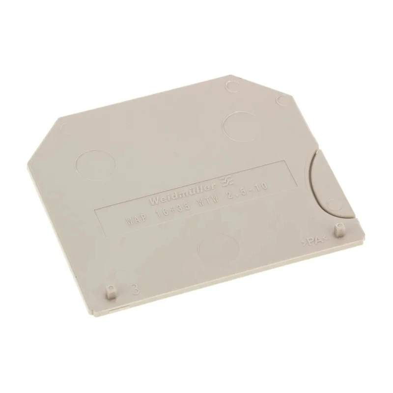 Weidmüller W Series End Cover for DIN Rail Terminal Blocks, Dark Beige, Wemid, ATEX, 1050100000