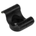 HellermannTyton Black Polyamide 66 Cable Clip, Cradle Type, Screw Mount, 25 mm x 15.5 mm x 14 mm 201-10010 C1-PA6HIR-BK