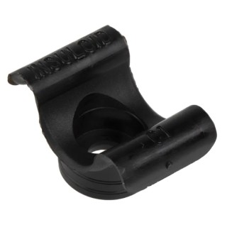 HellermannTyton Black Polyamide 66 Cable Clip, Cradle Type, Screw Mount, 25 mm x 15.5 mm x 14 mm 201-10010 C1-PA6HIR-BK