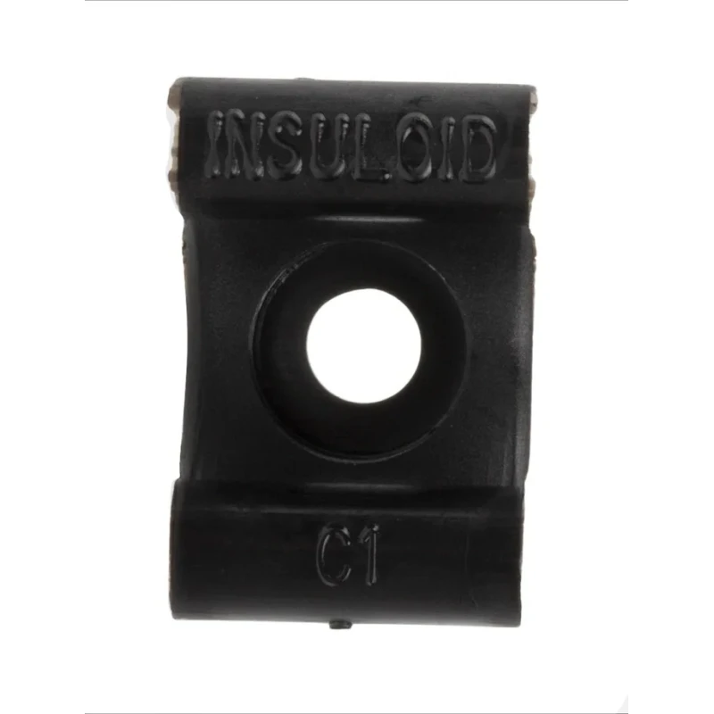 HellermannTyton Black Polyamide 66 Cable Clip, Cradle Type, Screw Mount, 25 mm x 15.5 mm x 14 mm 201-10010 C1-PA6HIR-BK