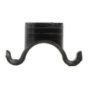 HellermannTyton Black Polyamide 66 Cable Clip, Cradle Type, Screw Mount, 25 mm x 15.5 mm x 14 mm 201-10010 C1-PA6HIR-BK