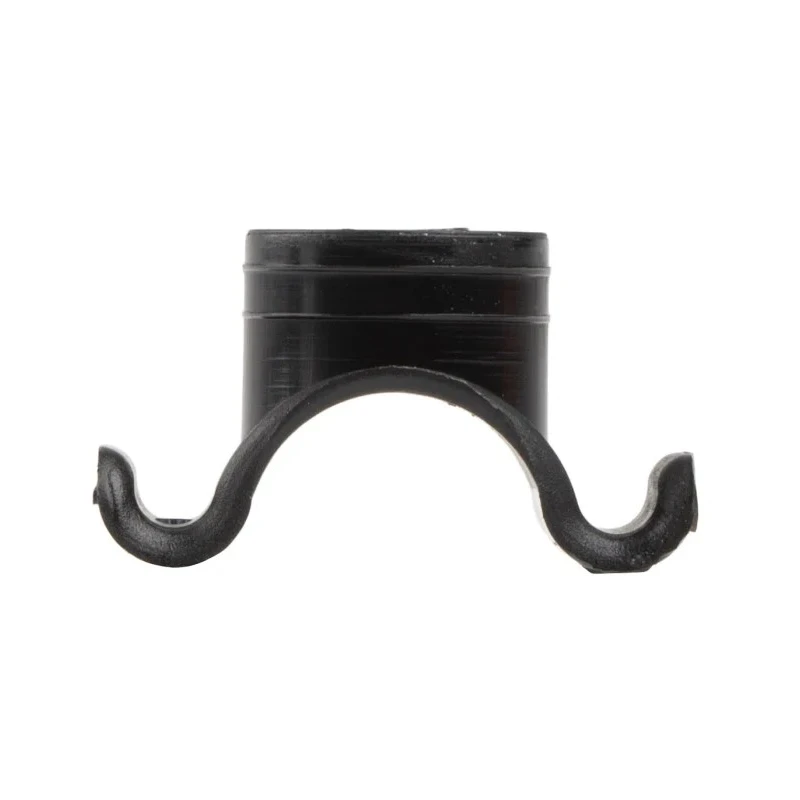 HellermannTyton Black Polyamide 66 Cable Clip, Cradle Type, Screw Mount, 25 mm x 15.5 mm x 14 mm 201-10010 C1-PA6HIR-BK