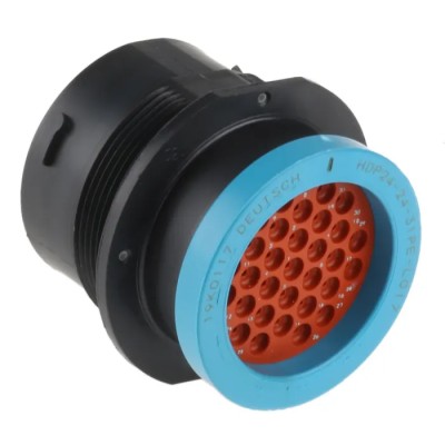 Deutsch 31-Contact Cable Circular Connector, Socket, Male, 1.59 mm, IP67, 13A, 250V, HD20 Series HDP24-24-31PE-L017