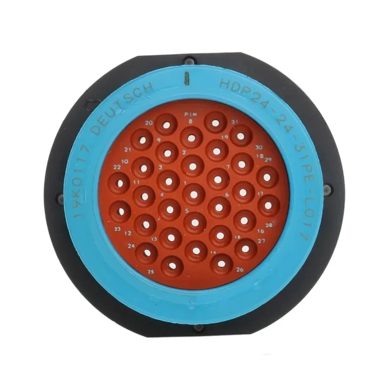 Deutsch 31-Contact Cable Circular Connector, Socket, Male, 1.59 mm, IP67, 13A, 250V, HD20 Series HDP24-24-31PE-L017
