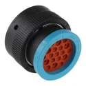 Deutsch Circular Connector, 19 Contacts, Cable Mount, 2.39 mm, Plug Female, IP67, Thermoplastic, 25A HDP26-24-19SE-L017