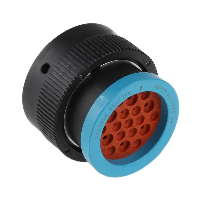 Deutsch Circular Connector, 19 Contacts, Cable Mount, 2.39 mm, Plug Female, IP67, Thermoplastic, 25A HDP26-24-19SE-L017