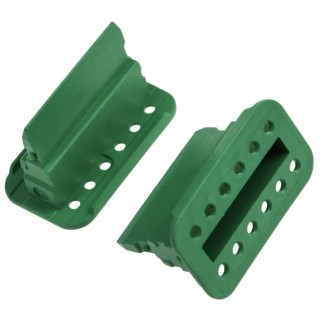 Deutsch DT Plastic Male Wedge Lock, 12 Way, Green, Straight Orientation, for Automotive Connectors W12S-P012