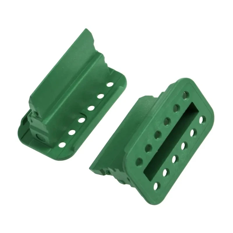 Deutsch DT Plastic Male Wedge Lock, 12 Way, Green, Straight Orientation, for Automotive Connectors W12S-P012