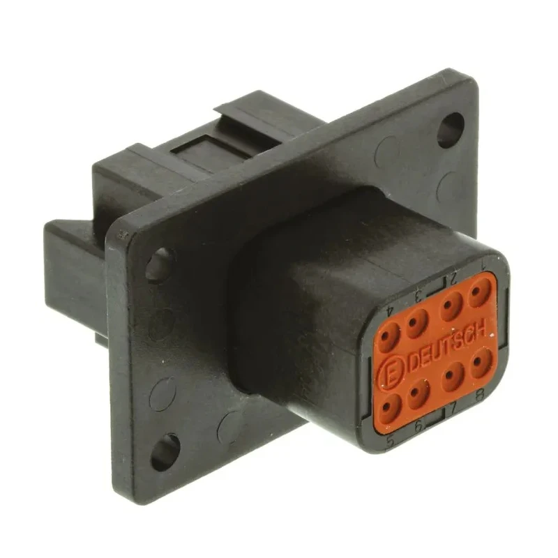 Deutsch DT Series Automotive Connector Female Panel Mount 8 Way Multi-Colour DT04-08P-CL06
