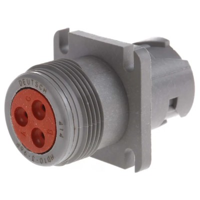 Deutsch Circular Connector 3 Contacts Cable 25.2 mm Socket Male IP67 Crimp HD10