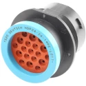 Deutsch Circular Connector 19 Contacts, 2.39 mm, Male, Socket, Cable Mount, IP67, 25A 250V, Crimp HDP24-24-19PE-L017