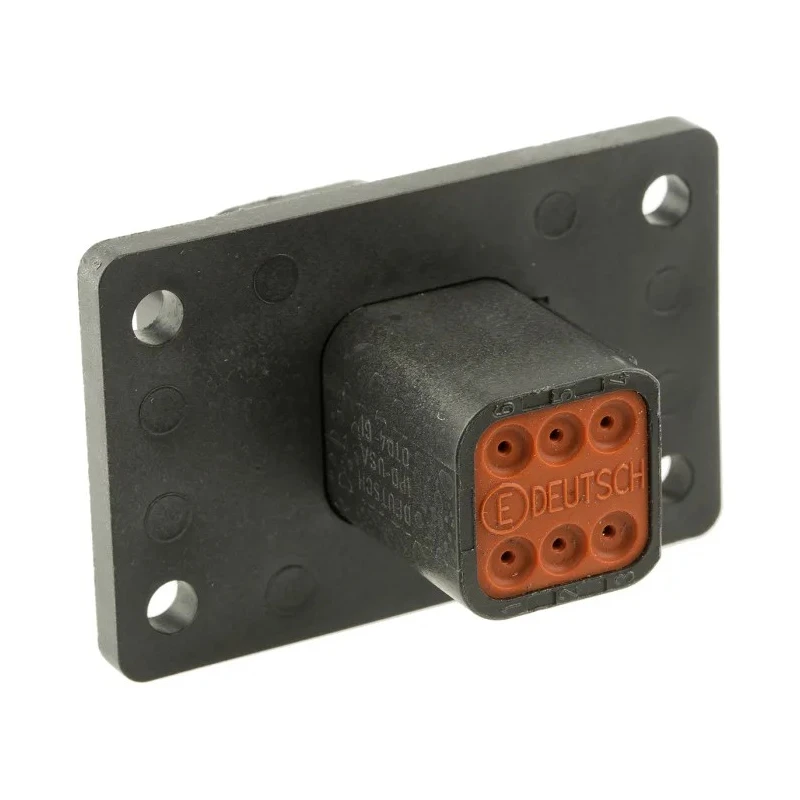 Deutsch DT04-6P-CL06 Automotive Connector Female, 6 Way, Crimp Termination, Panel Mount, Multicolor, 13A, IP68