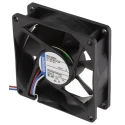ebm-papst 8400 N Series DC Axial Fan 12V DC 20 m³/h 350 mW IP68 80mm x 80mm x 25mm Sleeve Bearing Backward Curve 