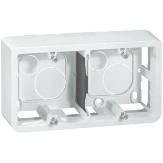 Legrand MOSAIC Plastic Back Box, 3 Gangs, IP20, NF, Multicolour, Surface/Flush/Trunking Mount 0 802 86