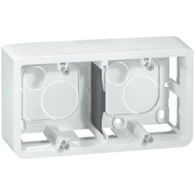 Legrand MOSAIC Plastic Back Box, 3 Gangs, IP20, NF, Multicolour, Surface/Flush/Trunking Mount 0 802 86