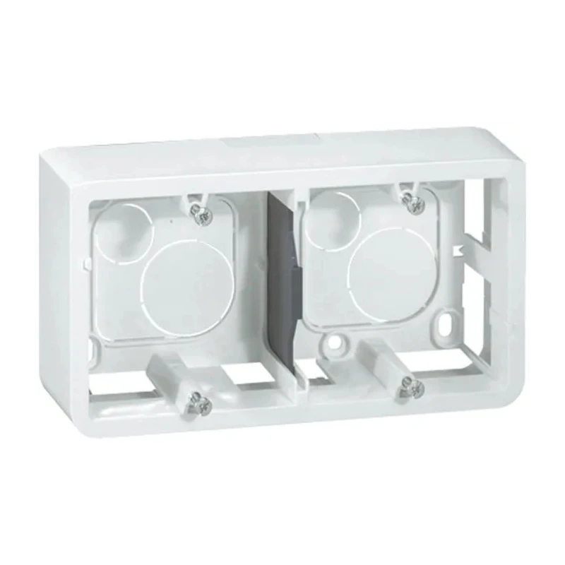 Legrand MOSAIC Plastic Back Box, 3 Gangs, IP20, NF, Multicolour, Surface/Flush/Trunking Mount 0 802 86