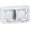 Legrand MOSAIC Plastic Back Box, 3 Gangs, IP20, NF, Multicolour, Surface/Flush/Trunking Mount 0 802 86