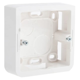 Legrand MOSAIC White Plastic Back Box NF, IP20, Flush Mount, 1 Gang, 30 mm x 30 mm x 30 mm 0 802 80