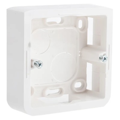Legrand MOSAIC White Plastic Back Box NF, IP20, Flush Mount, 1 Gang, 30 mm x 30 mm x 30 mm 0 802 80