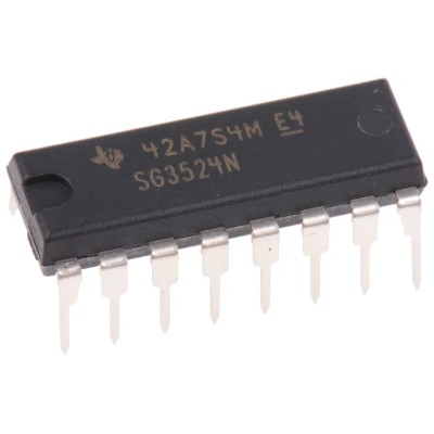 Texas Instruments PWM Controller SG3524N, 2-Channel, 16-Pin PDIP, 450 kHz, 40V, Through Hole