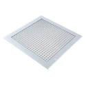 RS PRO Silver Aluminium Ventilation Grille Eggcrate Slat 300 mm, 300 x 300 mm, Flange Width 20 mm, Model 432-716