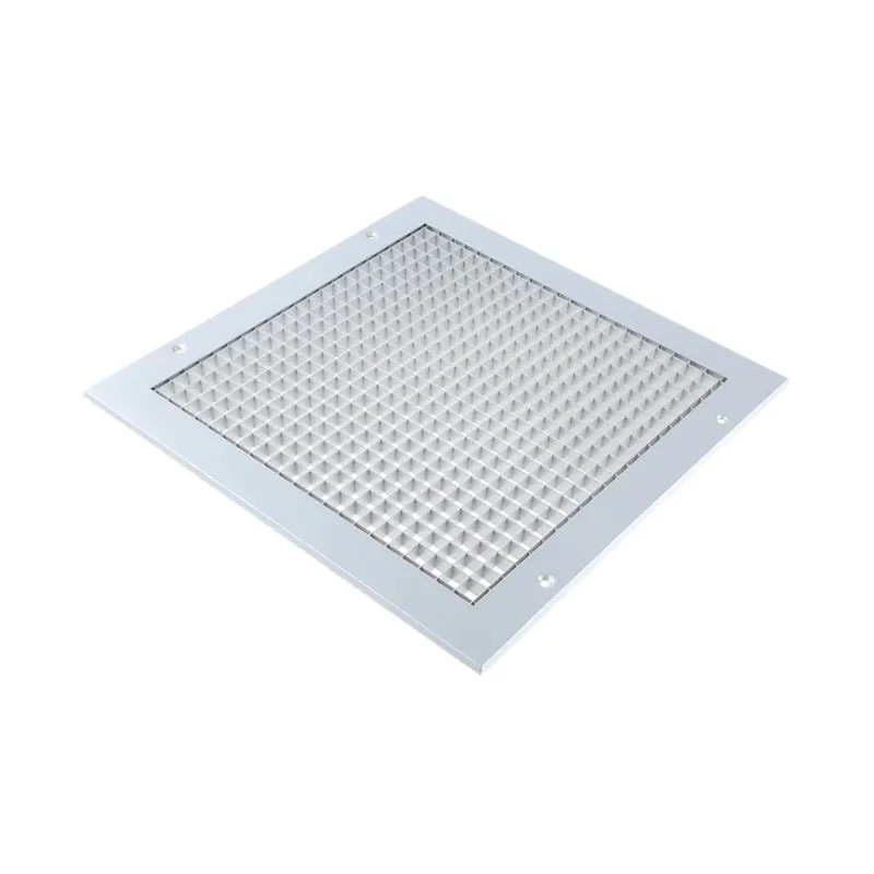 RS PRO Silver Aluminium Ventilation Grille Eggcrate Slat 300 mm, 300 x 300 mm, Flange Width 20 mm, Model 432-716
